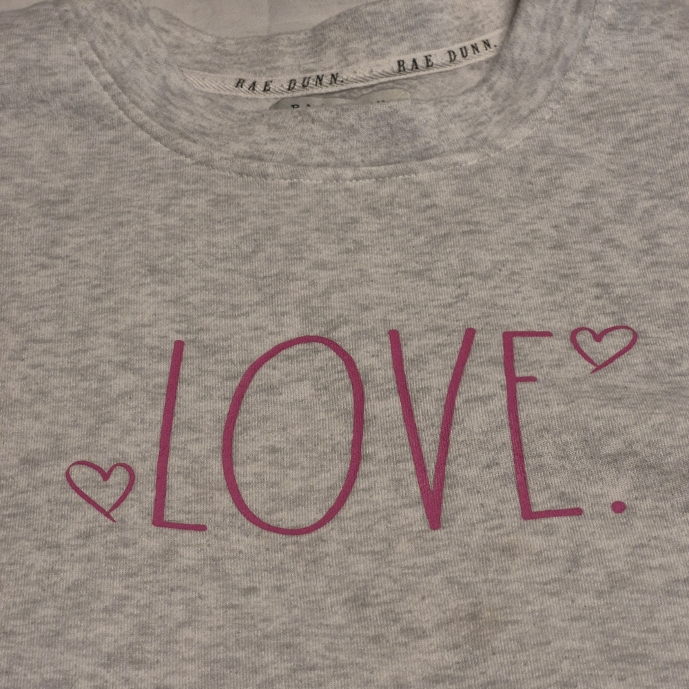 Rae Dunn Light Gray Sweatshirt